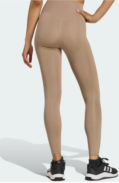 Adidas Optime Essentials 7/8 Dikişsiz Tayt Tebeşir Kahverengi JY4812 - Resim 2