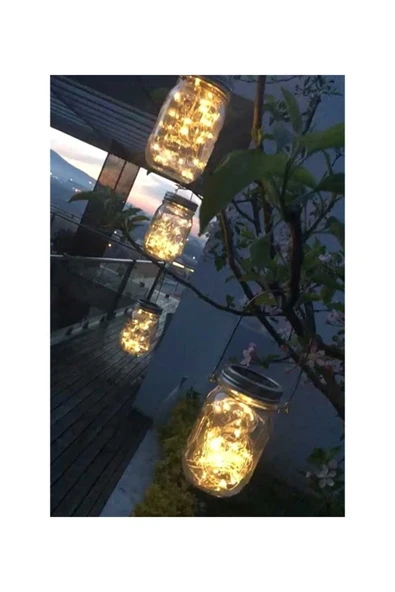 Forlife Fl-3236 3w 3200k Günışığı Solar Peri Ledli Dekoratif Kavanoz - 3