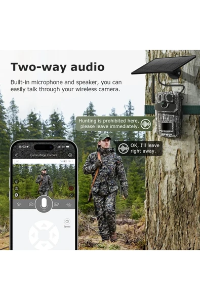 AVENİR 3MP 4G Solar Foto Kapan No-Glow Kamuflaj Avcılık Doğal Yaşam Kamerası Sim Kartlı RMZ-TECH - 6