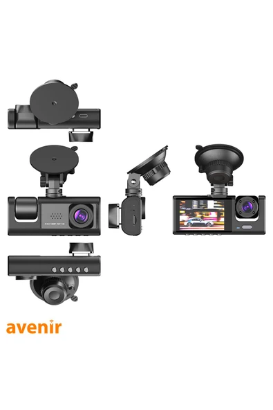 AVENİR AV-C233 3 Kameralı 2MP Full Hd LCD Ekranlı Geniş Ekranlı Araç Kamerası - 5