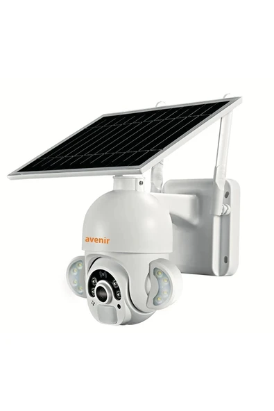 AVENİR Avenir Av-s420 4g Sim Kartlı Güneş Enerjili Solar 360° Hareketli Akıllı Kamera Uygulama Kontrol