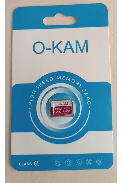 O-KAM 64gb Hafıza Kartı Solar-Wifi Kameralara Uyumlu Faster Transfer Speed Class 10 4k Video Kayıt