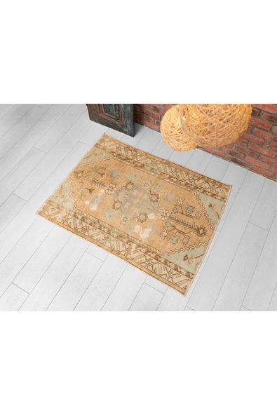 Rmz Home Decor Dekoratif El Dokuma Paspas, Anadolu Paspas Halı, Vintage Kilim
