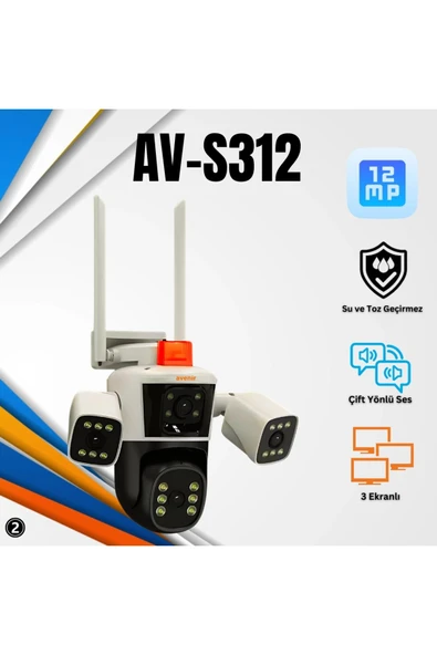 AVENİR Avenir AV-S312 12 MP 3 Kameralı Wifili - 3