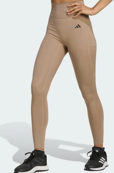 Adidas Optime Essentials 7/8 Dikişsiz Tayt Tebeşir Kahverengi JY4812 ürün görseli