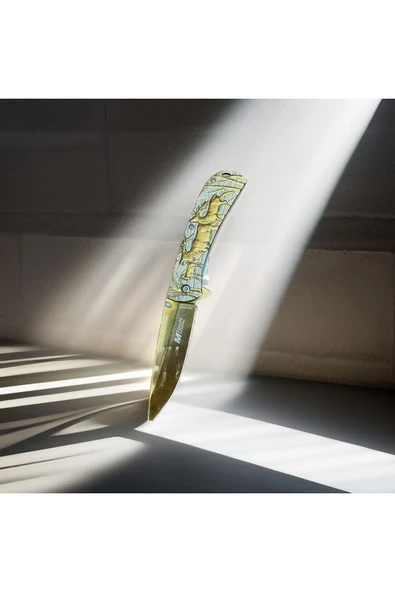 AYYURT MT- 1003-B Kamp BIÇAĞI Paslanmaz Çelik(geyik desen)