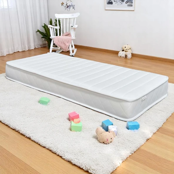 BEBEK YATAĞI 60X120X15 CM  (SÜNGER , YAYSIZ) - 4