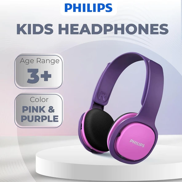 Philips Kids SHK2000PK Kulak Üstü Kulaklık - 3