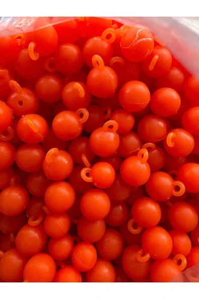 AYYURT Sazan Boncuğu Kulplu 12 mm Dip Boncuk Turuncu (100 adet) - 2