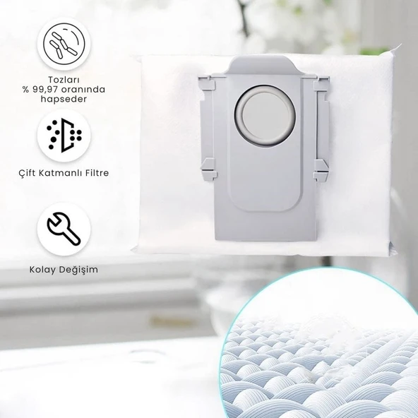 Roborock Q5 Plus Robot Süpürge Toz Torbası - Resim 2