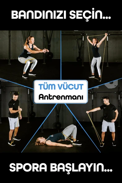 5KG Barfiks Lastiği Gym Resistance Band Antrenman Kas Geliştirme Bandı Sarı (Hafif) - Resim 3