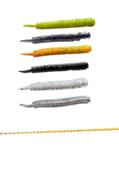 AYYURT Karides Kokulu 8cm Lrf Sandworm Silikon (20adet) 4 adet 5gr Zoka Lrf Organizer Kutu - 2