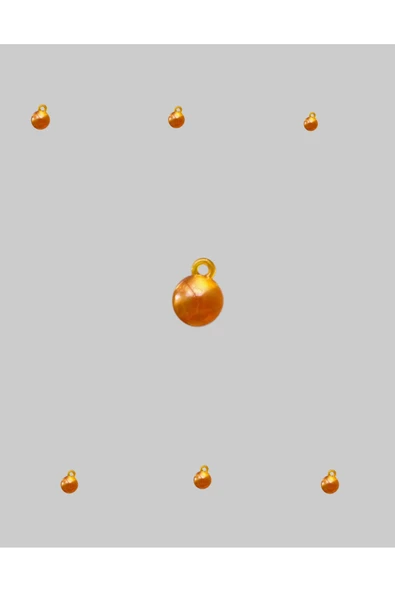 AYYURT Kulplu Sazan Boncuğu Bal Rengi Koyu 12mm (100 adet)