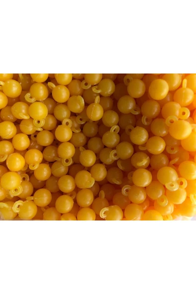 AYYURT Sazan Boncuğu Kulplu Boncuk Sarı(MISIR) 8mm 100 Adet - 3