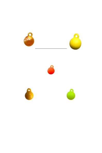 AYYURT Sazan Boncuğu Kulplu Boncuk 8mm Karışık Renk 250 Adet