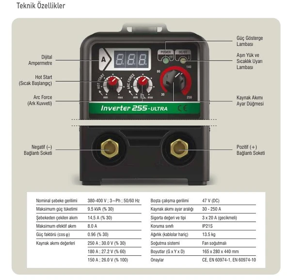 Askaynak Inverter 255 Ultra Kaynak Makinesi - 3