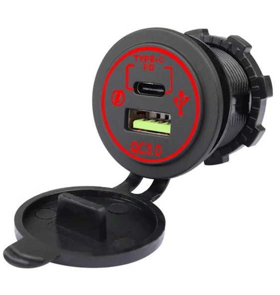 Usb-type-c soket 12-24v / ICCA103 - Resim 2