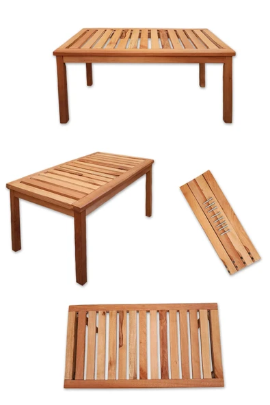 Doğal Gürgen Ağacı Orta Sehpa Masa Balkon Bahçe Kamp Piknik Mutfak Çay Seti Sehpası Masası - 3