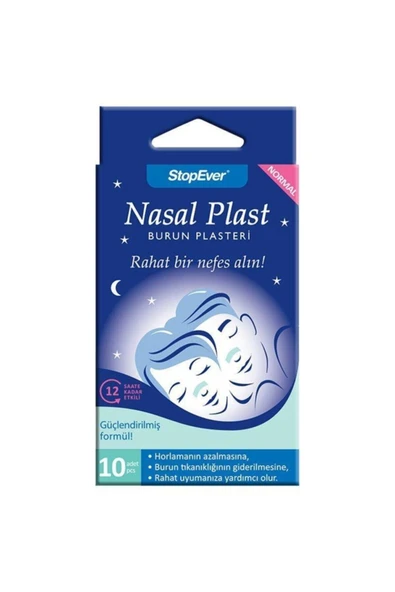 StopEver Nasal Plast Burun Bandı Büyük Boy 10 Adet