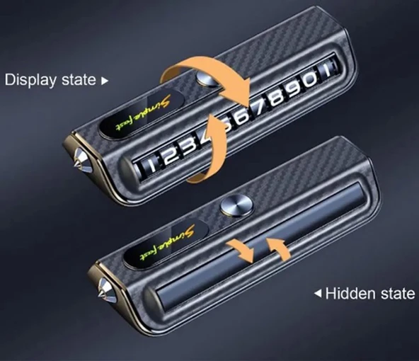 İmdat Çekiçli Metal Uçlu Araç Numaratör Siyah Renk Premium 1.Sınıf İthal Ürün - 2