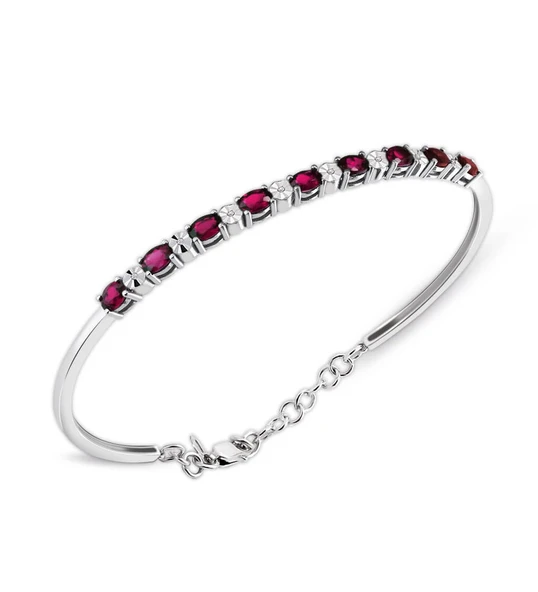 2.10 Pırlantalı Markiz Yakut Bilezik