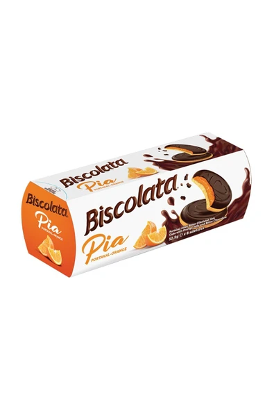 Pia Portakallı Sandviç Bisküvi 100 gr X12 Adet ürün görseli 1