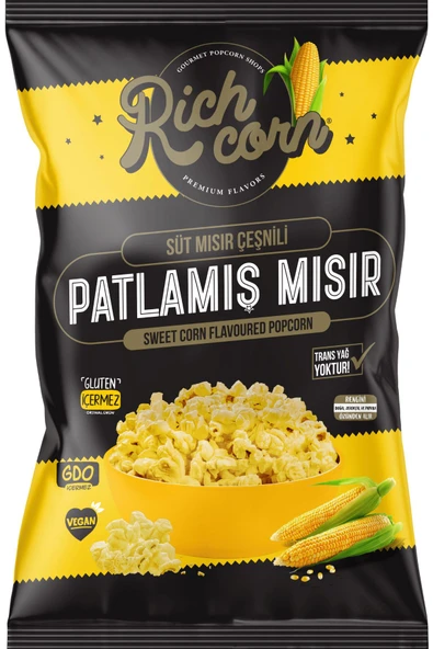 Richcorn Süt Mısır Çeşnili Popcorn 65 gr. x 6 Paket - 2