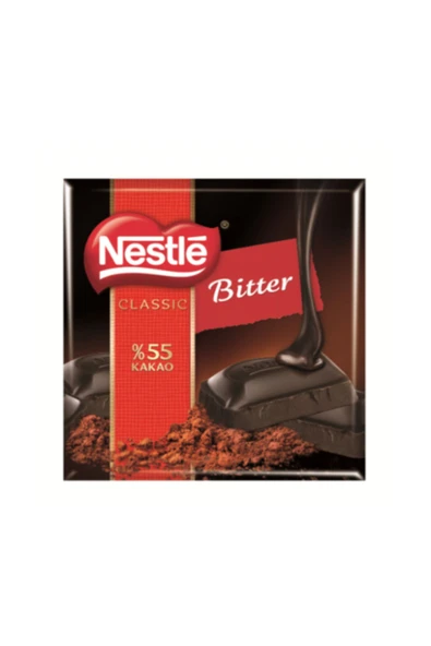 %55 Kakaolu Bitter Çikolata (60 g) X8 Adet