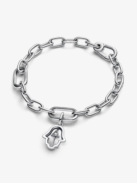 Pandora Hamsa Eli Madalyon Charm 925 ayar gümüş - Resim 3