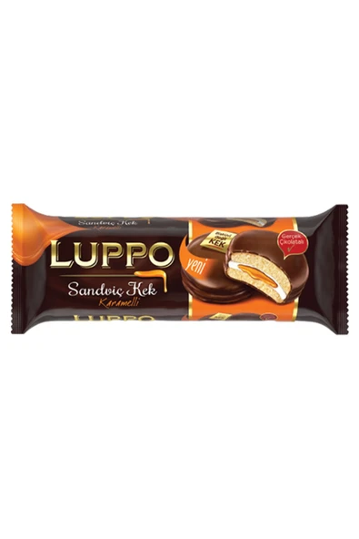 Karamel Dolgulu Sandviç Kek X12 Adet ürün görseli 1