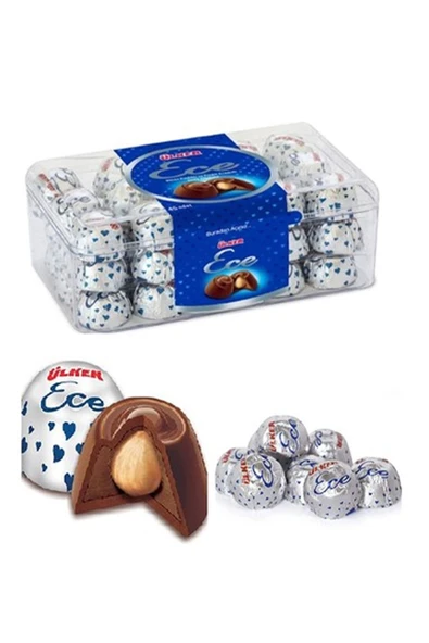 Ece Fındıklı Sütlü Çikolata Bayram Çikolatası 455 gr X4 Paket