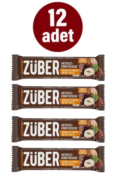 Meyve Bar Fındık ve Kakaolu 40g X12 Adet