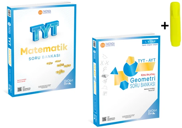 ÜçDörtBeş Yayınları TYT Matematik Geometri Soru Bankası Seti Yeni ürün görseli