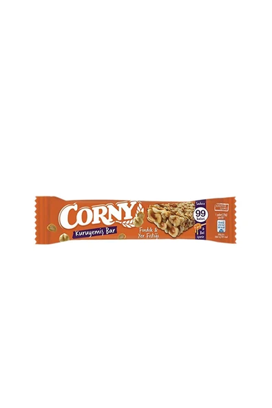 Corny Fındık & Yer Fıstığı Kuruyemiş Bar (20 g) x12 Adet