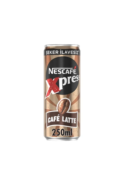 Xpress Cafe Latte Şeker İlavesiz (250 ml) x8 Adet