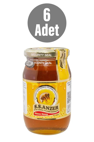 Anzer Çiçek Balı - S.S Anzer Diyarı Tarımsal Kalkınma Koop. 500 gr x6 Adet ürün görseli 1