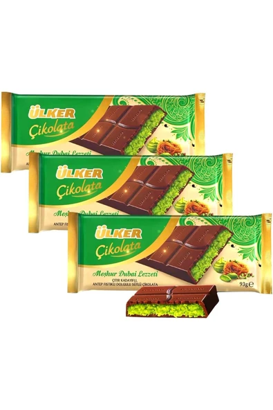 Ülker Çikolata Kadayıflı Dubai Lezzeti 93G X6 Adet