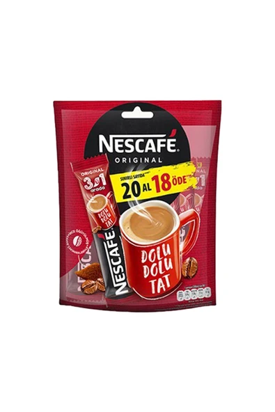 Nescafé 3'ü 1 Arada (20'li) x4 Adet ürün görseli 1