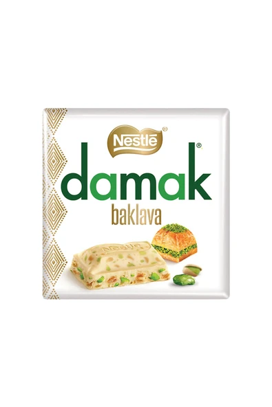 Damak Baklava Kare Çikolata (60 g) x4 Adet