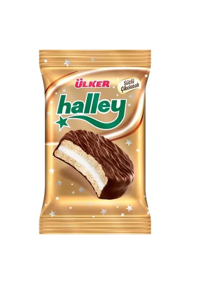Ülker Halley Çikolata Kaplı Bisküvi 8'li (240 g) x12 Adet