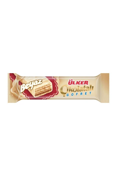Ülker Çikolata Gofret Beyaz 35G X12 Adet