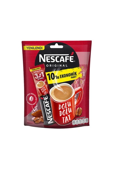 Nescafé 3'ü 1 Arada (10'lu) x8 Adet ürün görseli 1
