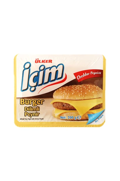 İçim Dilimli Burger Peynir (200 g) x4 Adet