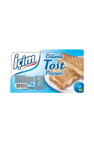 İçim Dilimli Tost Peyniri 500 g x8 Adet ürün görseli 1