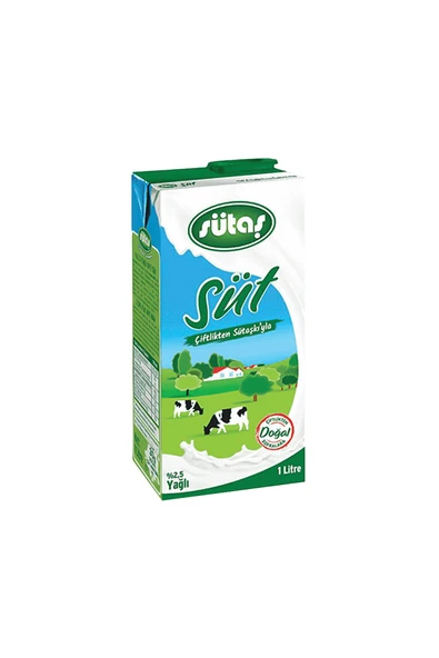 Sütaş Süt Yağlı (1 L) x6 Adet