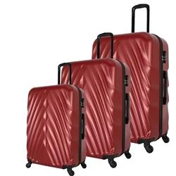 Wexta WX-400 3LÜ Set  Kırmızı Valiz - Resim 4