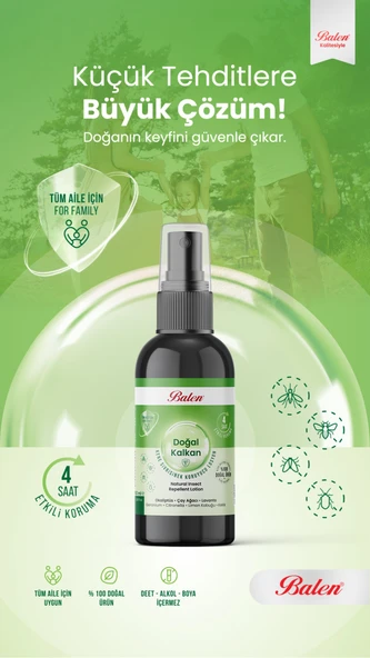 DOĞAL KALKAN – KENE & SİVRİSİNEK KOVUCU LOSYON * 100 ML - 2