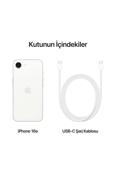 Apple iPhone 16E 512GB Beyaz - 6