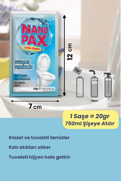 NanoPax Ultra Toz Saşe Temizlik Seti (6 adet Saşe) - 6