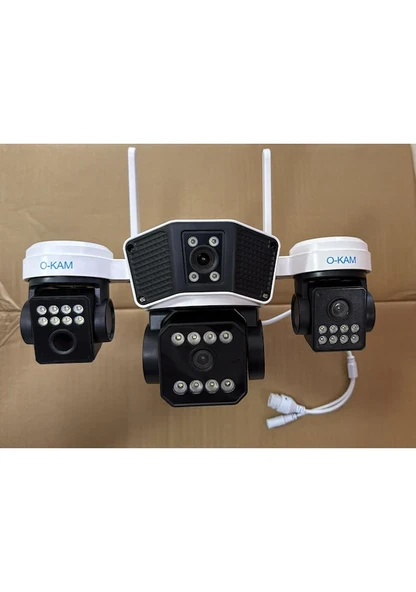 O-kam 3037 Wifi 6mp Ptz 3 Lens Ip Kamera